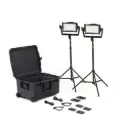 Litepanels Astra IP Half - Traveler Duo GM&VM Kit (Standard Yoke, EU Power Cable)