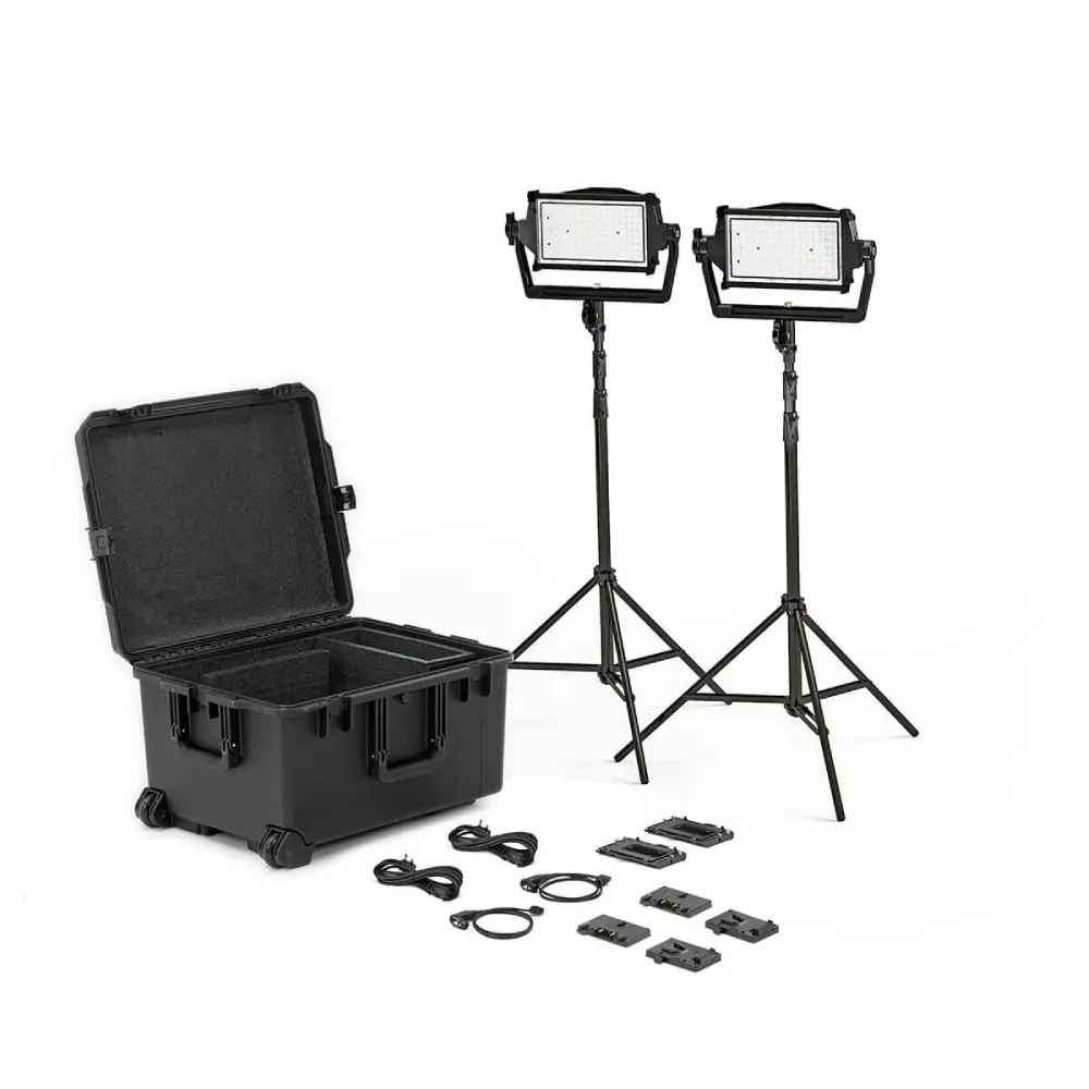 Litepanels Astra IP Half - Traveler Duo GM&VM Kit (Standard Yoke, UK Power Cable)
