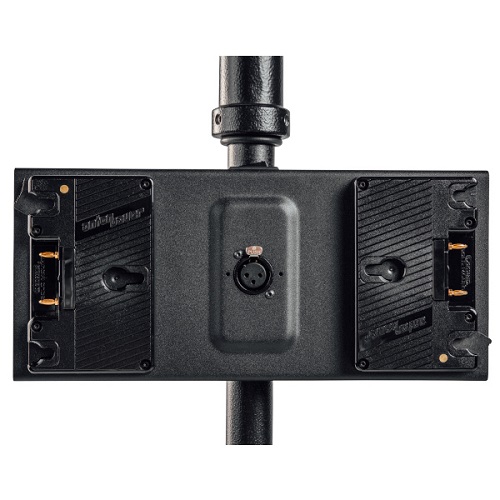 Litepanels Gemini Dual Battery Bracket - Gold Mount with XLR Cable